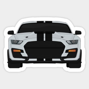 Shelby GT500 2020 Iconic-Silver + Black Stripes Sticker